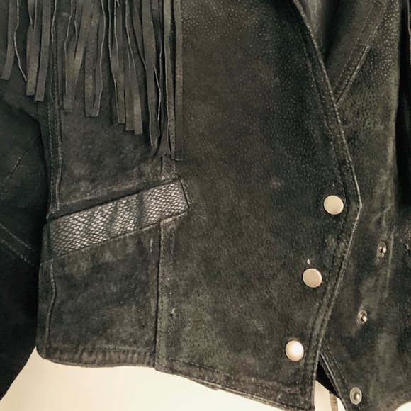 VINTAGE leather fringe jacket - Picture 4 of 7